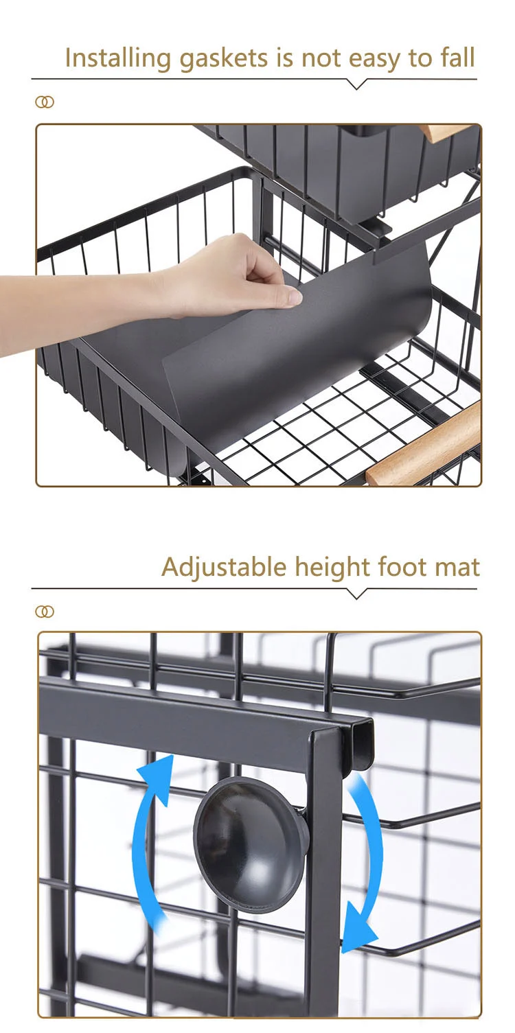 Metal Pull Out Cutlery Organizer For Cabinet